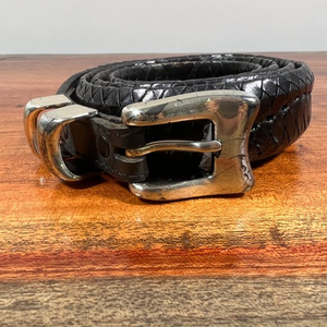 Our legacy style* Chocolate Brown with Silver Buckle Leather‎ Belt (48)